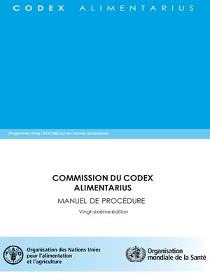 cover image of Commission du Codex Alimentarius